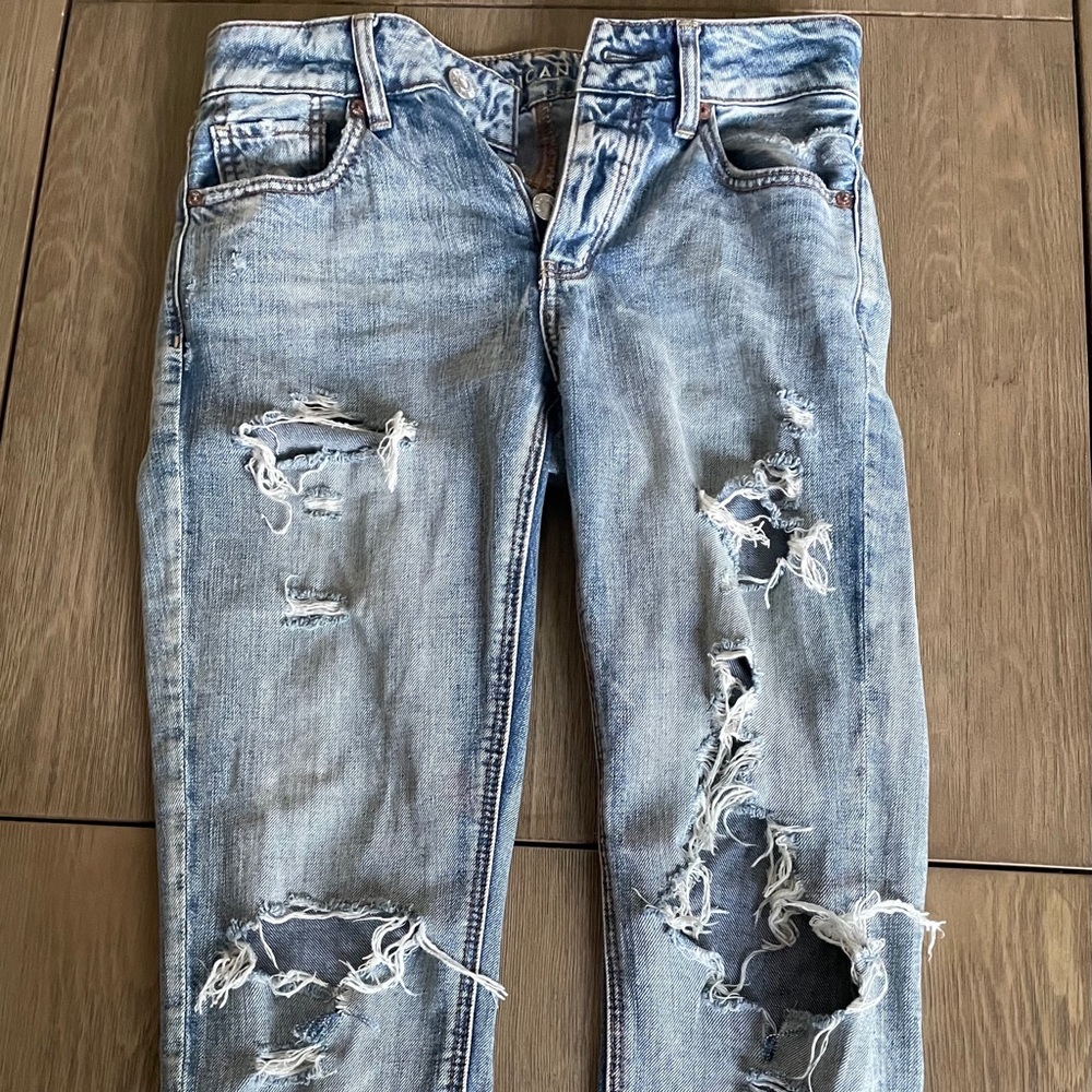 Straight leg jeans